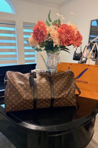 Keepall Bandoulière 55 - Monogram Macassar