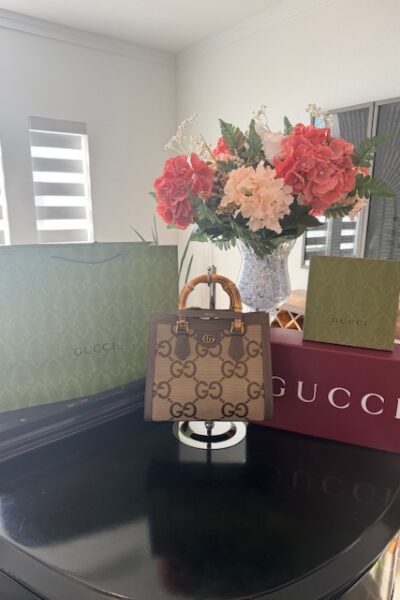 Gucci Diana Jumbo GG Tote Limited Edition Bag