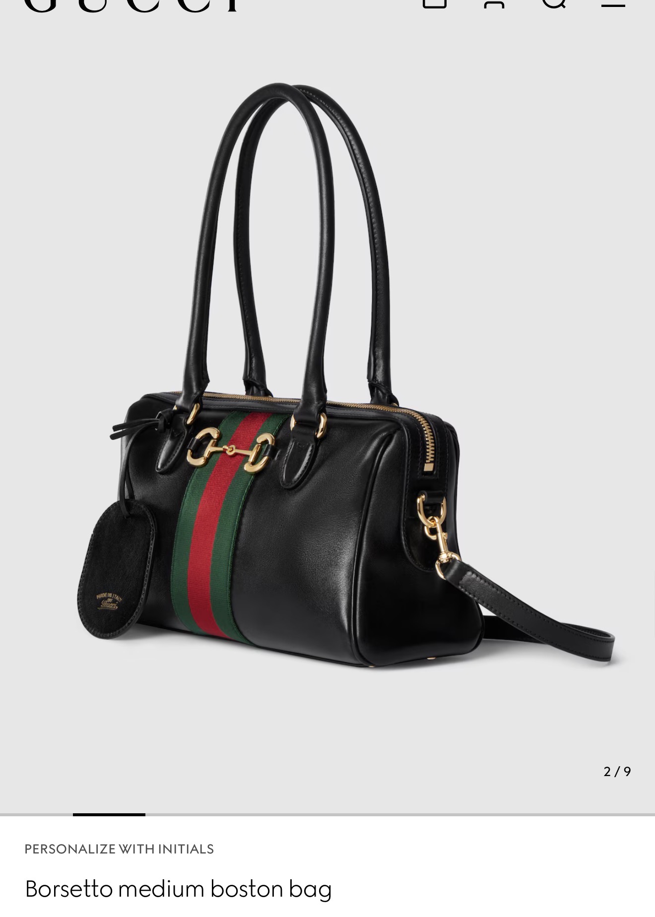 Borsetto medium boston bag